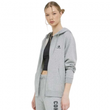 CONVERSE GO-TO EMBROIDERED STAR CHEVRON ZIP HOODIE-Grey