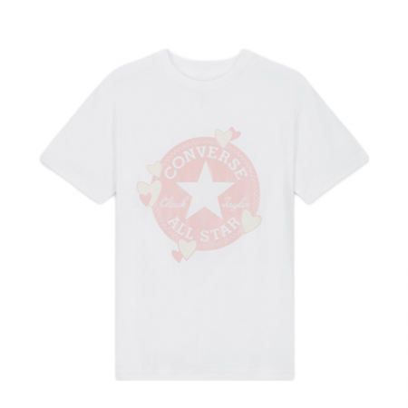 Heart All Star Patch T-Shirt-White