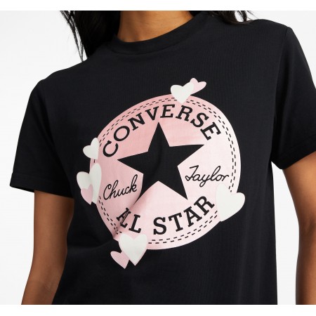 Heart All Star Patch T-Shirt-Black