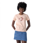 Let's Grow Together Star Chevron T-Shirt-Cheeky Coral