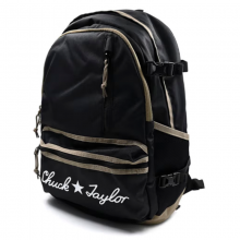 Straight Edge Backpack-Black/Sandal Wood/White