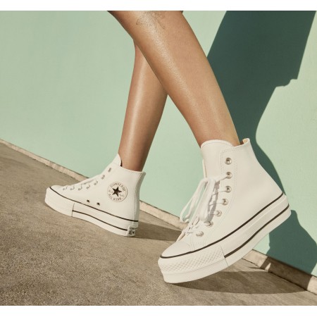 Chuck Taylor All Star Lift Platform Leather-White