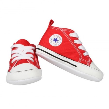 CONVERSE NEWBORN CRIB BOOTIES RED FIRST ALL STAR BABY